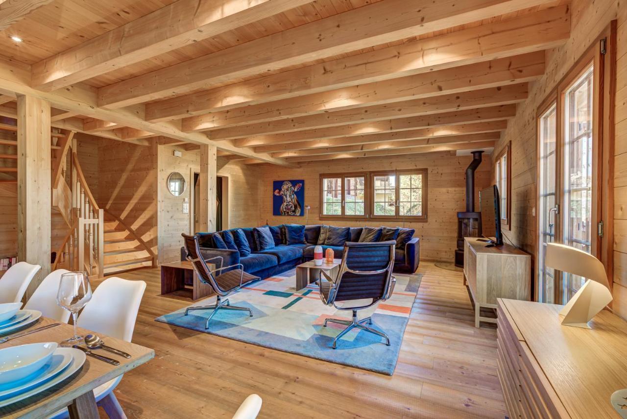 Chalet Le Chapeau La Tzoumaz Kültér fotó