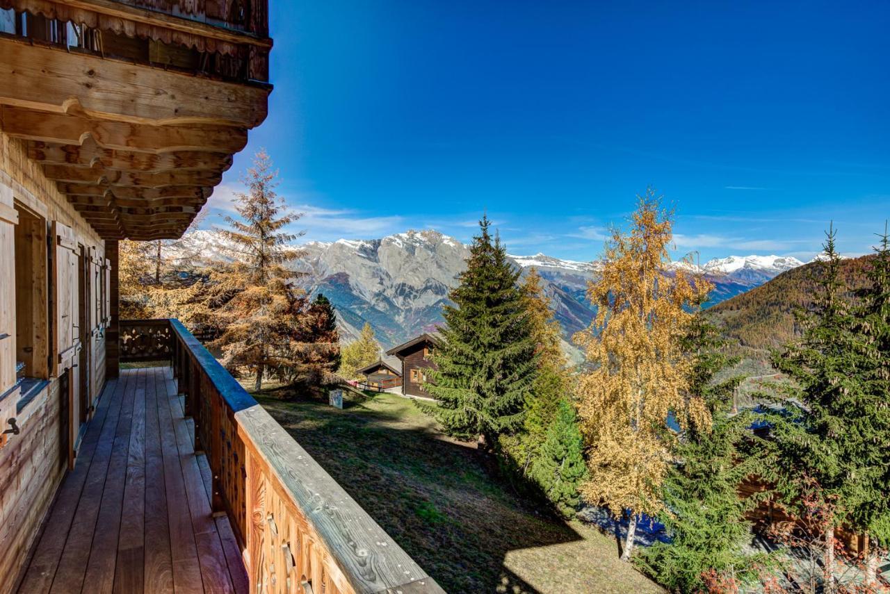 Chalet Le Chapeau La Tzoumaz Kültér fotó