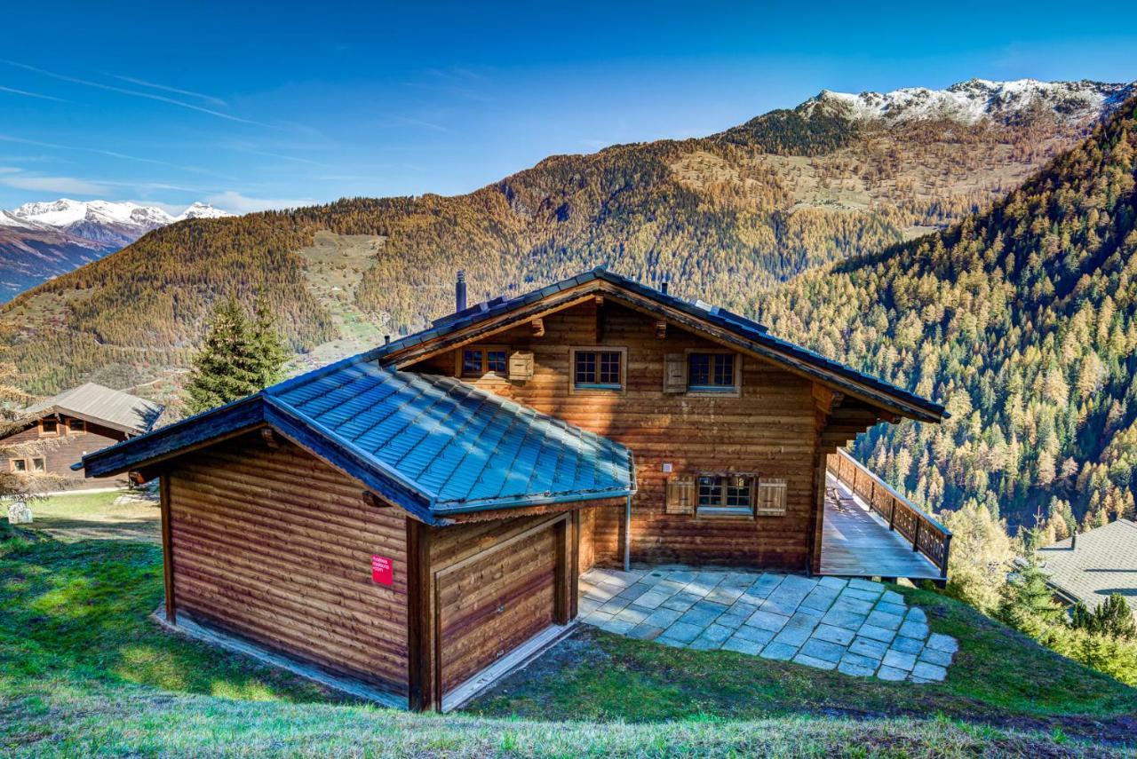 Chalet Le Chapeau La Tzoumaz Kültér fotó