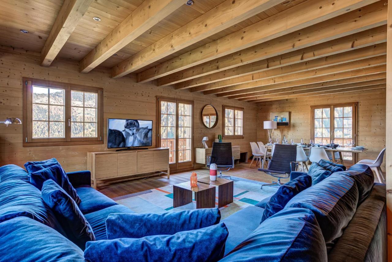 Chalet Le Chapeau La Tzoumaz Kültér fotó