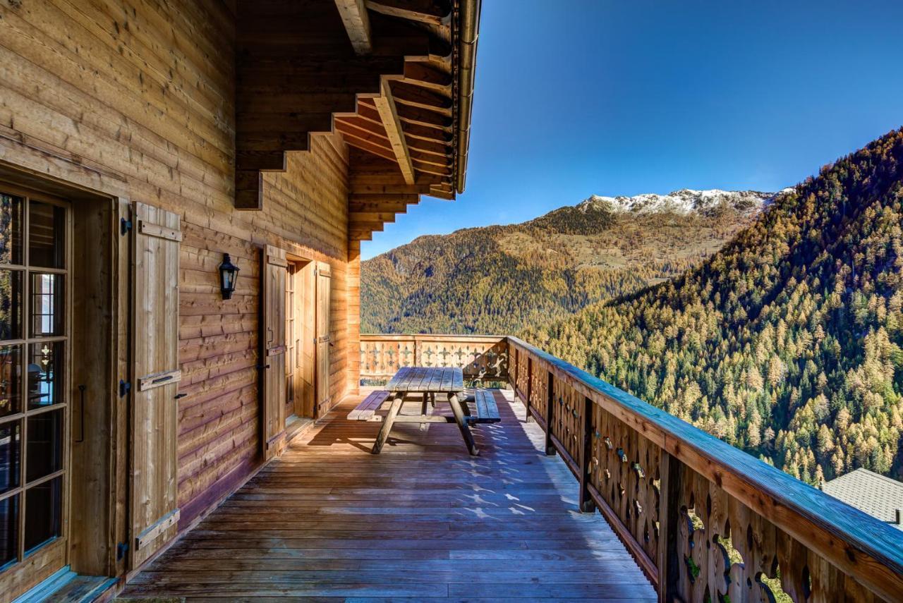 Chalet Le Chapeau La Tzoumaz Kültér fotó