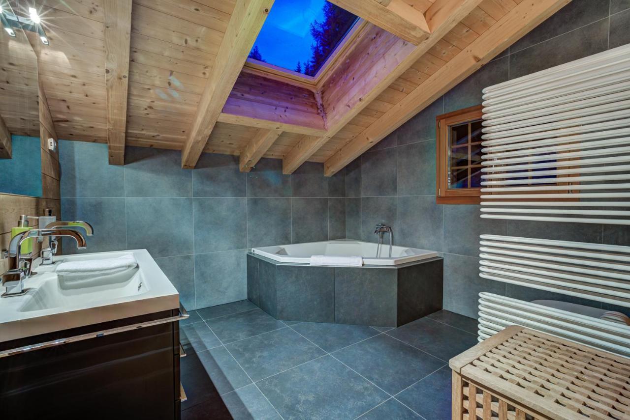 Chalet Le Chapeau La Tzoumaz Kültér fotó